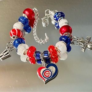 Chicago Cubs charm bracelet.